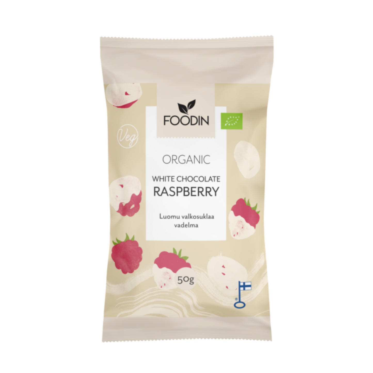 White Chocolate Raspberry 50g, Organic