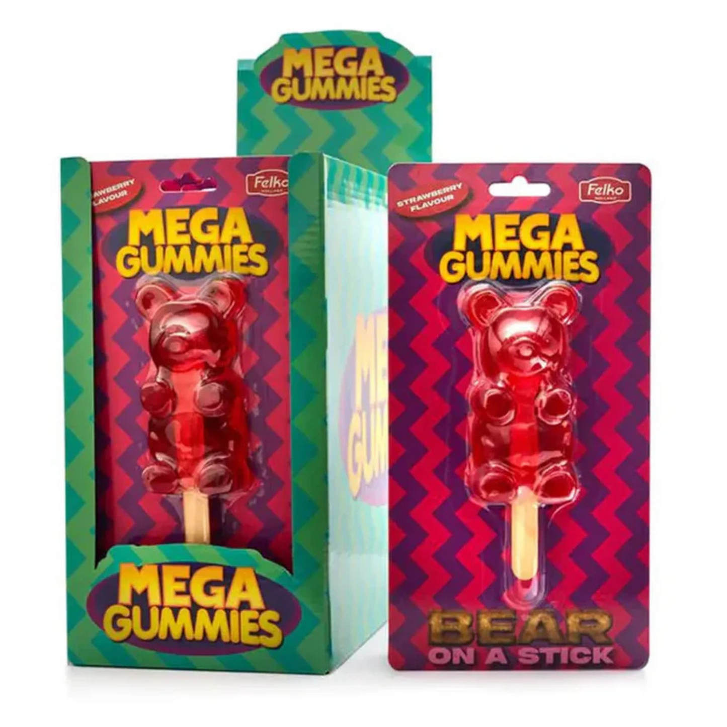 Felko Mega Gummies Bear On Stick 110g