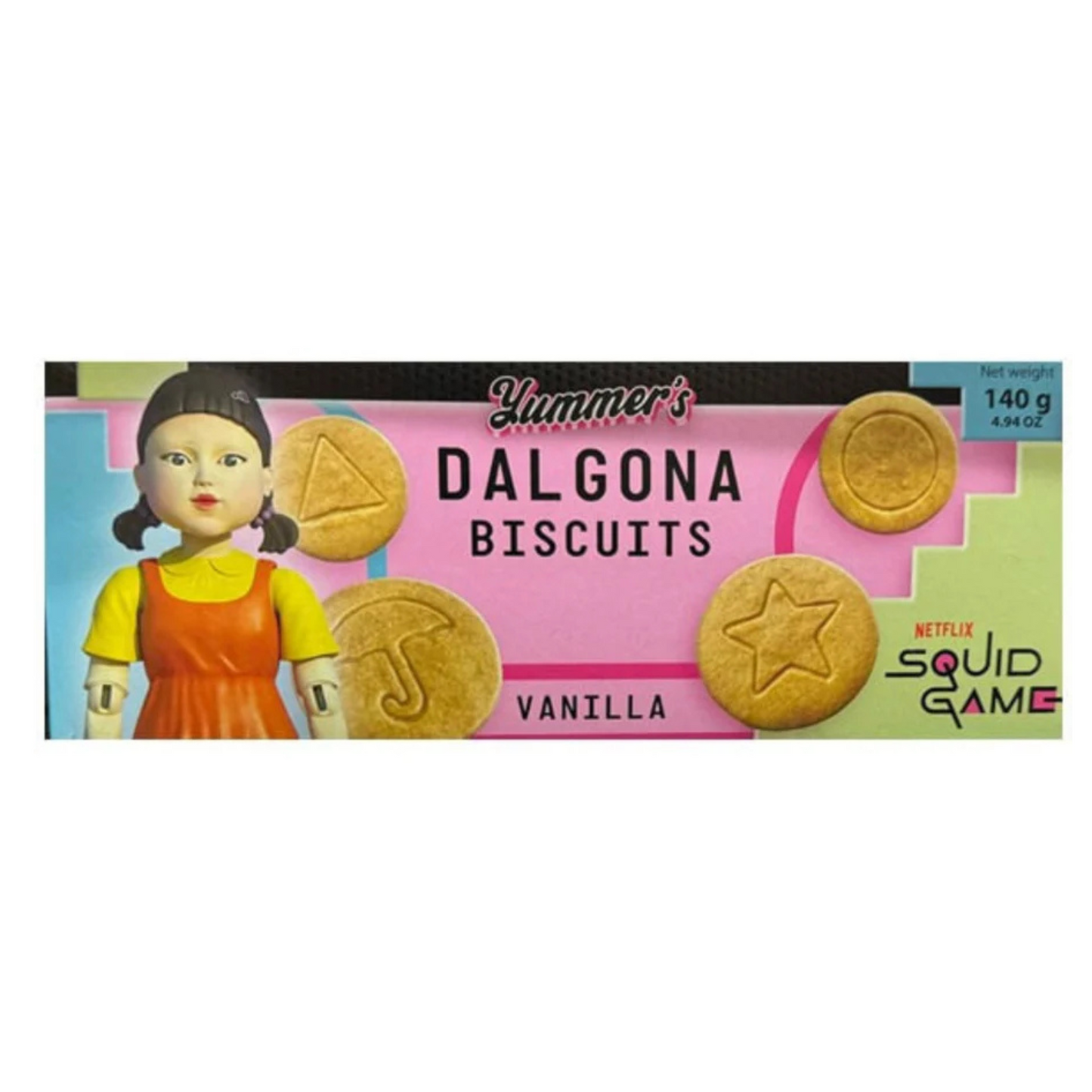 Yummer's Squid Game Dalgona Biscuits Vanilla 140g
