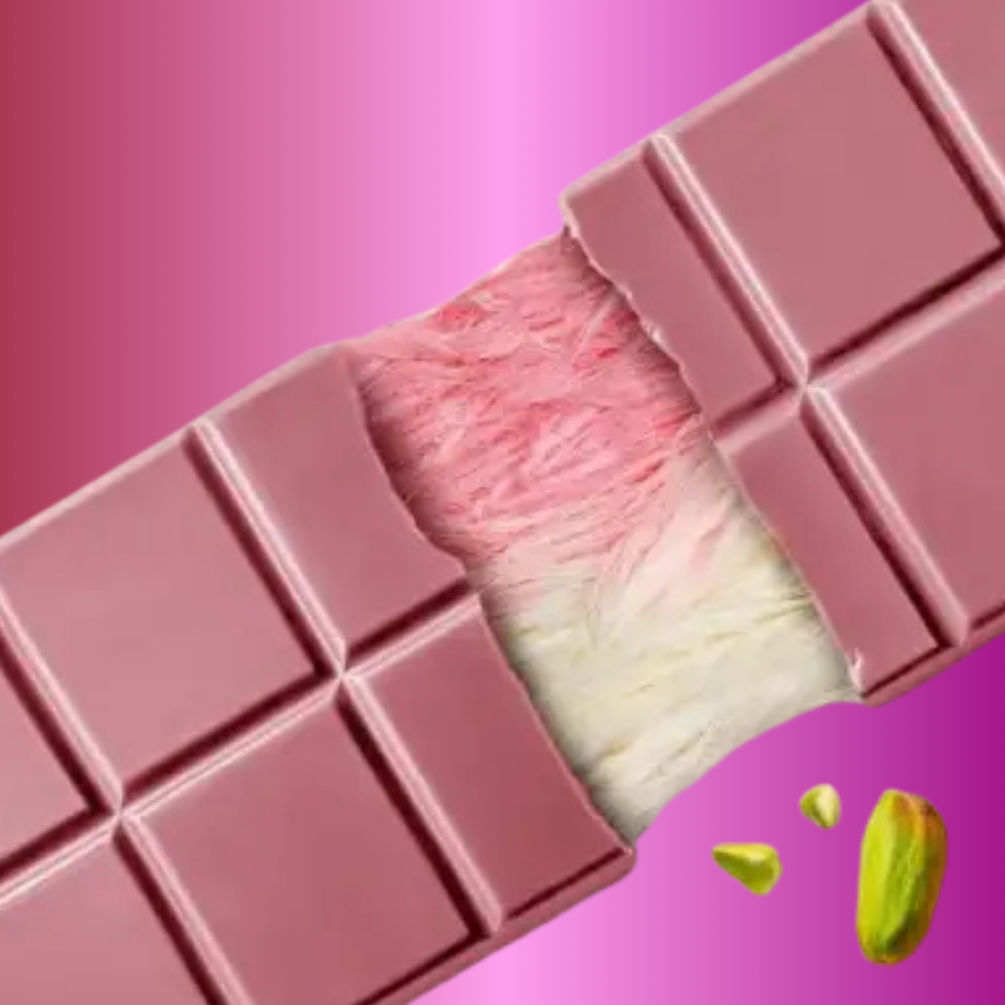 Angel Hair Ruby chocolate with candy floss 60g
