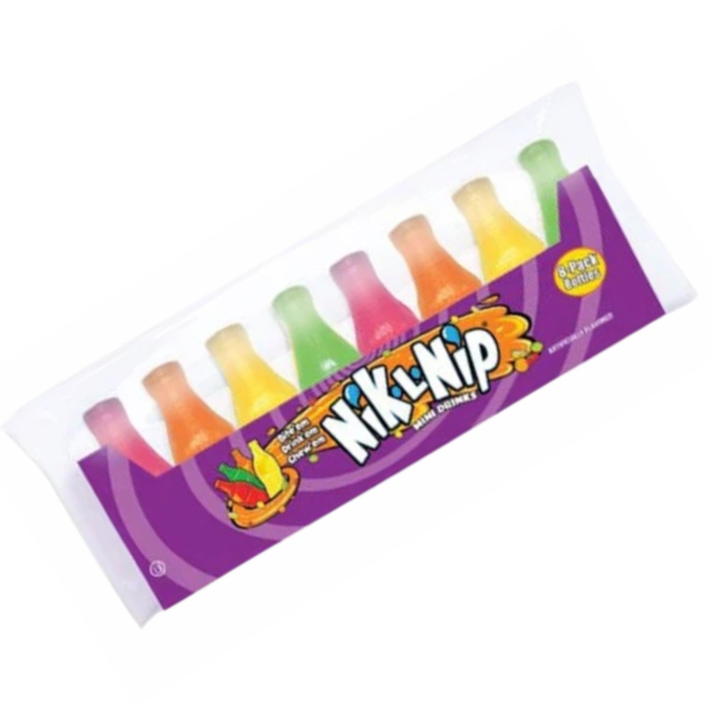 Nik-L-Nip Wax Candy 8 Mini Drinks 78g