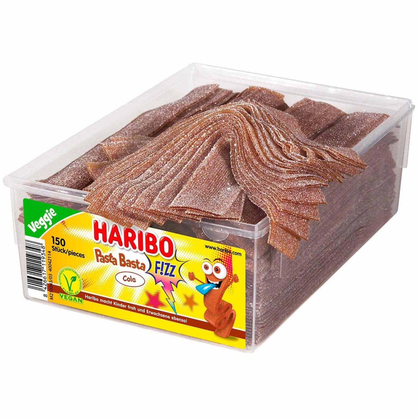 Haribo Pasta Basta Cola FIZZ Vegan Ruban Tapis 100g