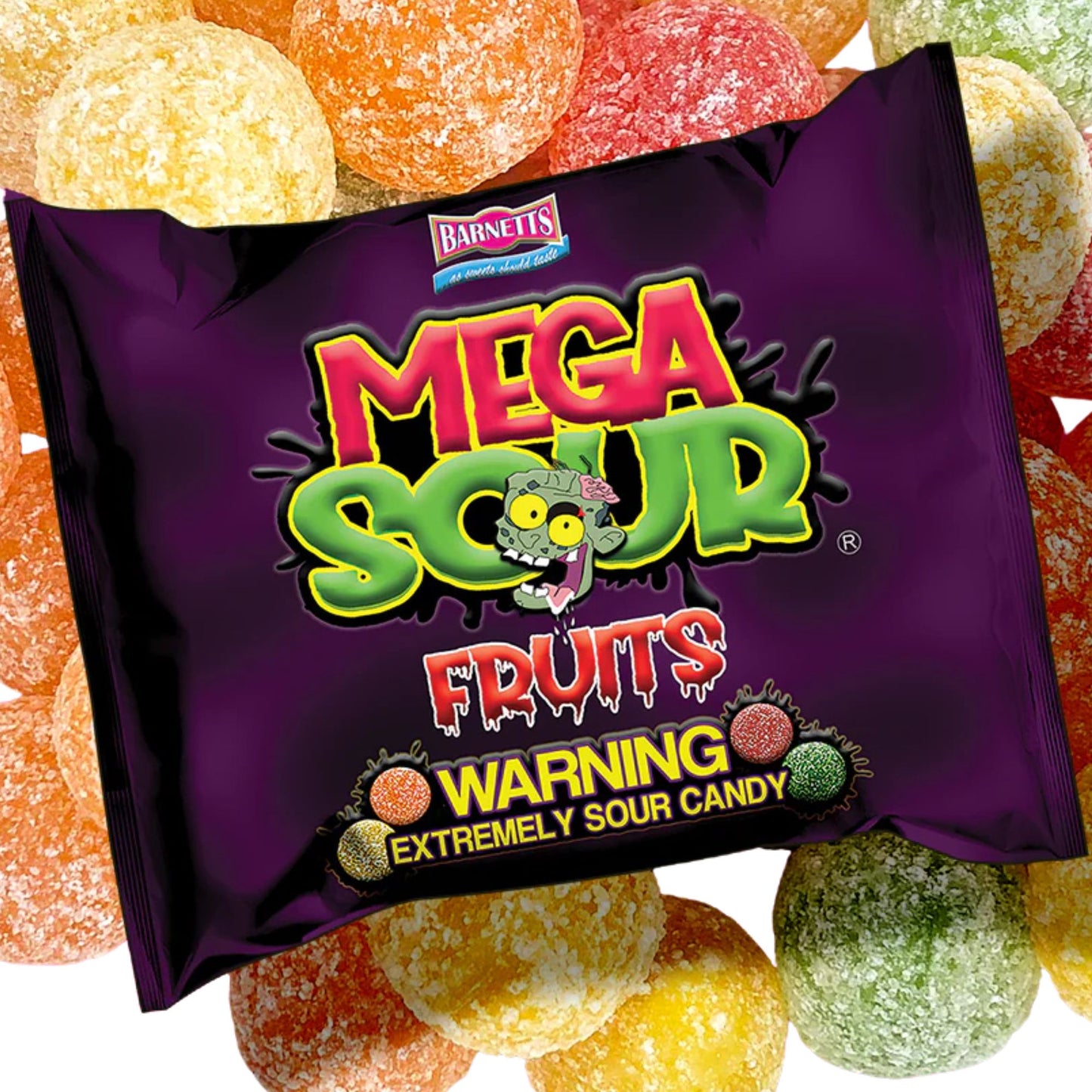 Barnetts Mega Sour Fruits 104g
