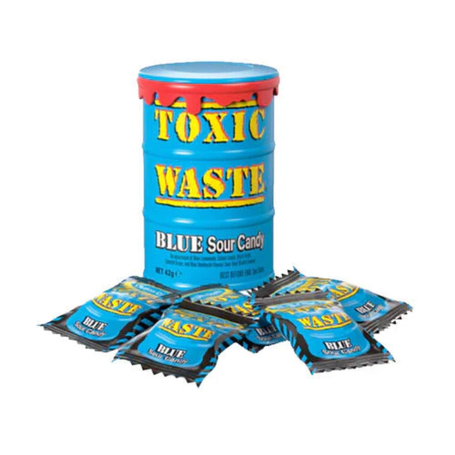 Toxic Waste Sour Candy Drum Blue 42 g