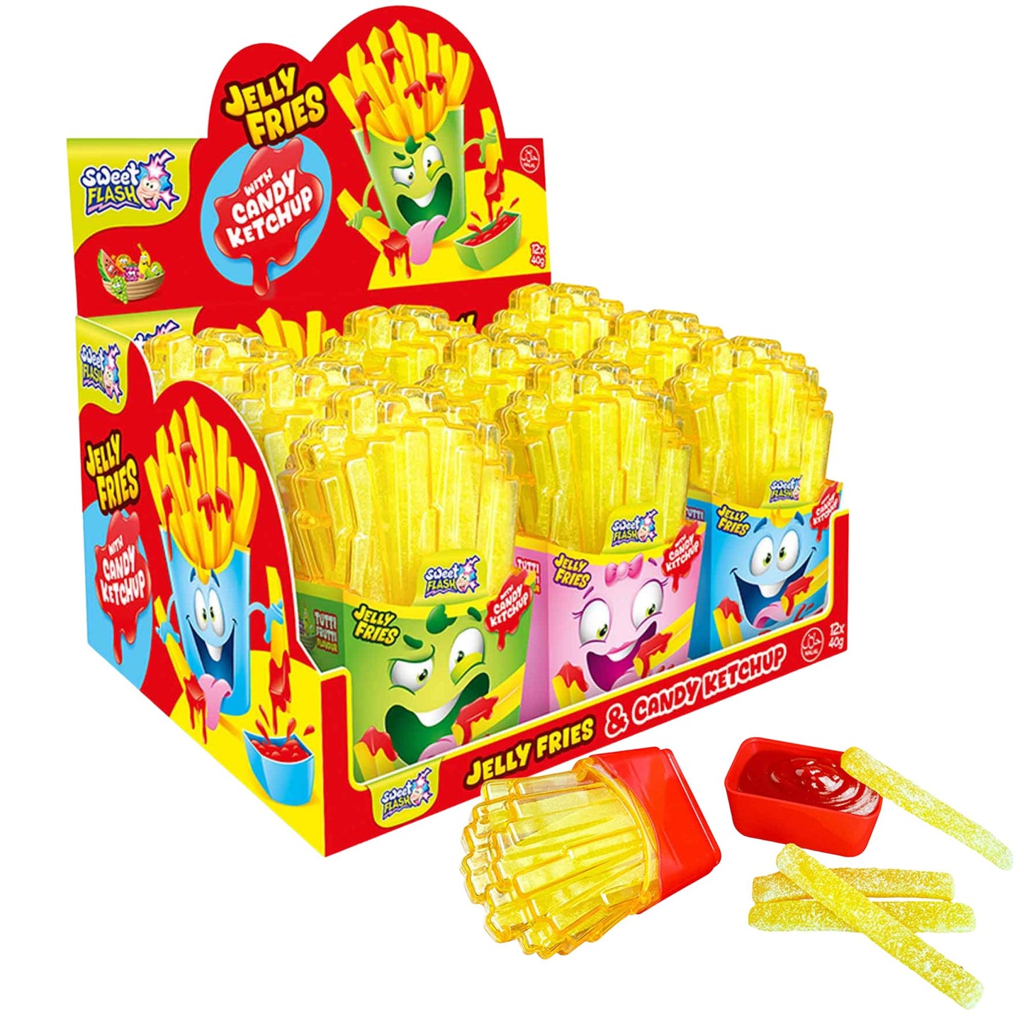 Jelly Fries & Candy Ketchup (display 12 pcs x 40g)
