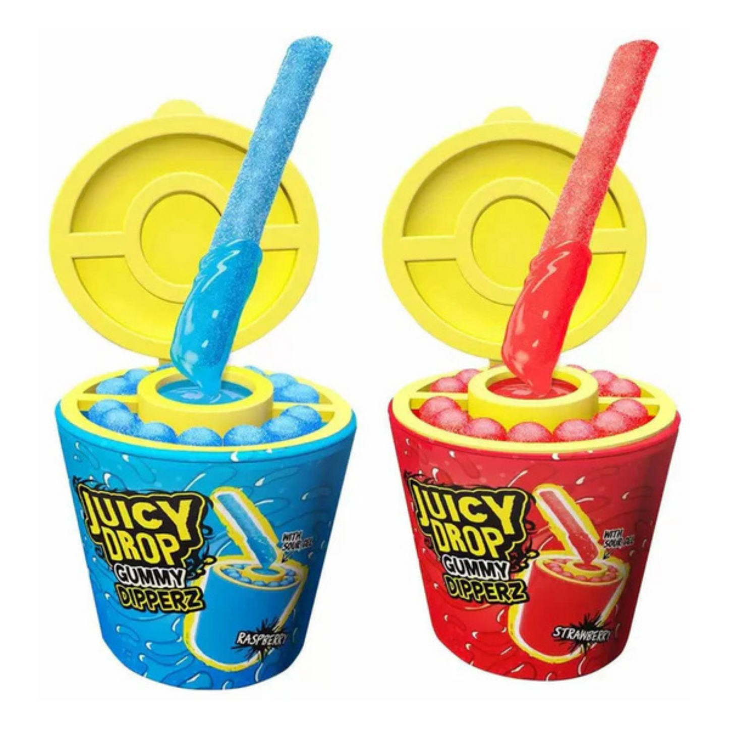 Bazooka Juicy Drop Gummy Dipperz Strawberry 96g