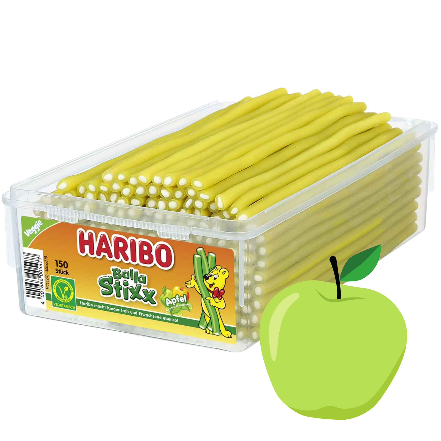 Haribo Balla Stixx Apple 100g