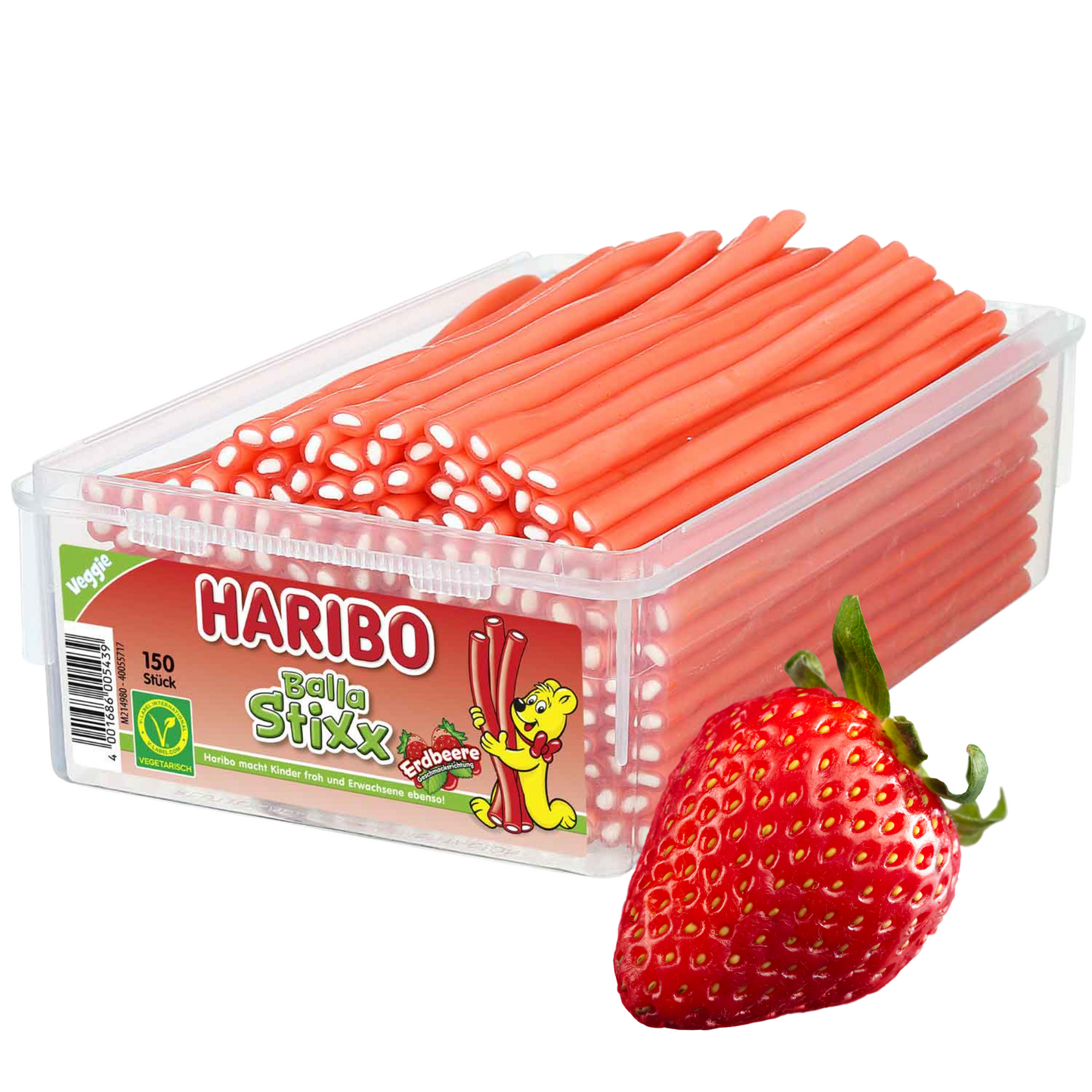 Haribo Balla Stixx Strawberry 100g