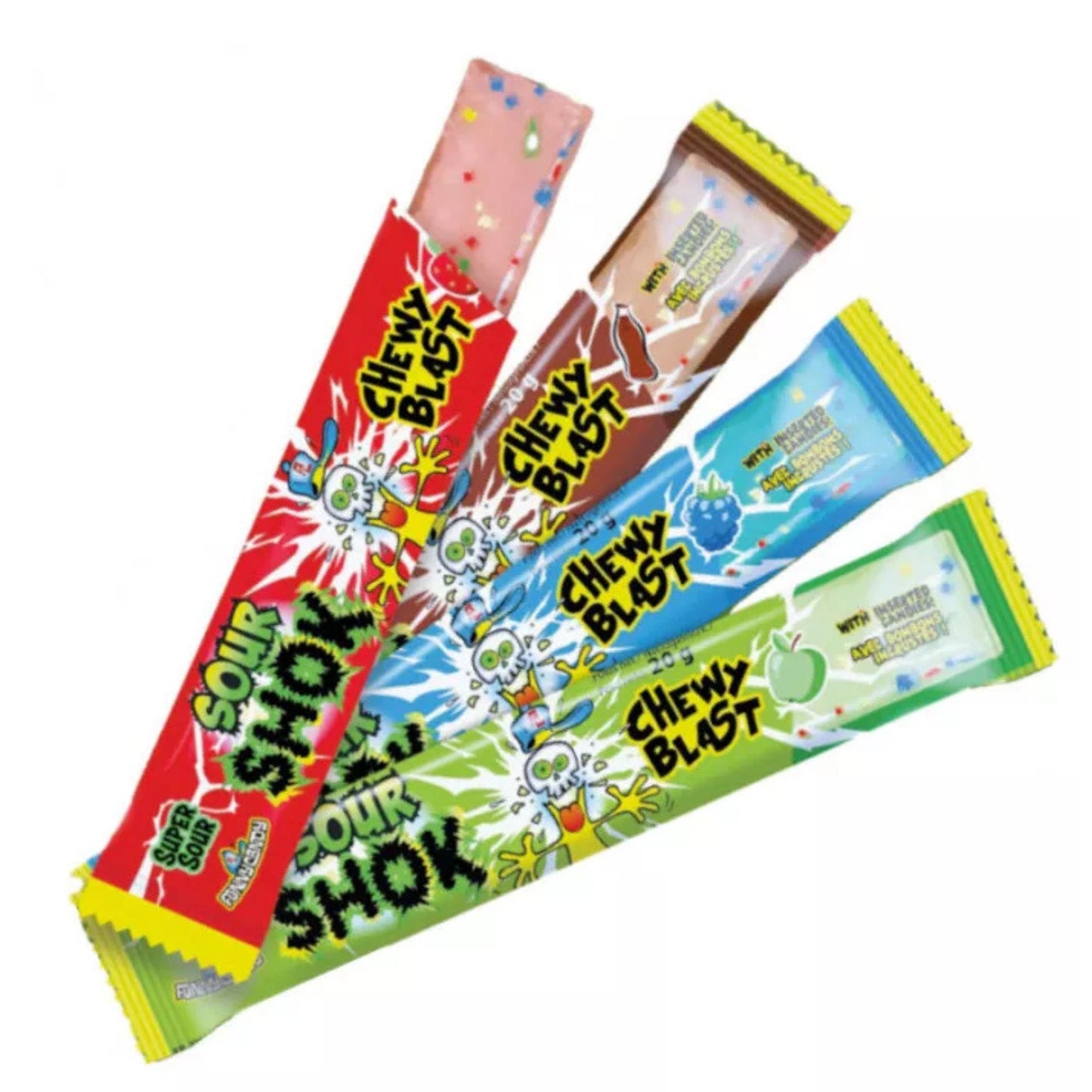 Sour Shok Chewy Blast Blue Raspberry 20g