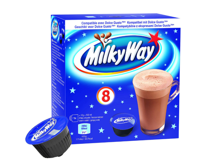 Milky Way Hot Chocolate 120gr (8 Pods for Nescafé Dolce Gusto) BBD: 10/2025