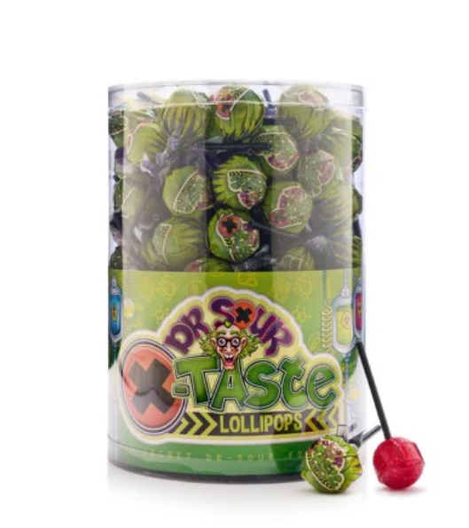 Dr Sour X-taste Lollipop 14g