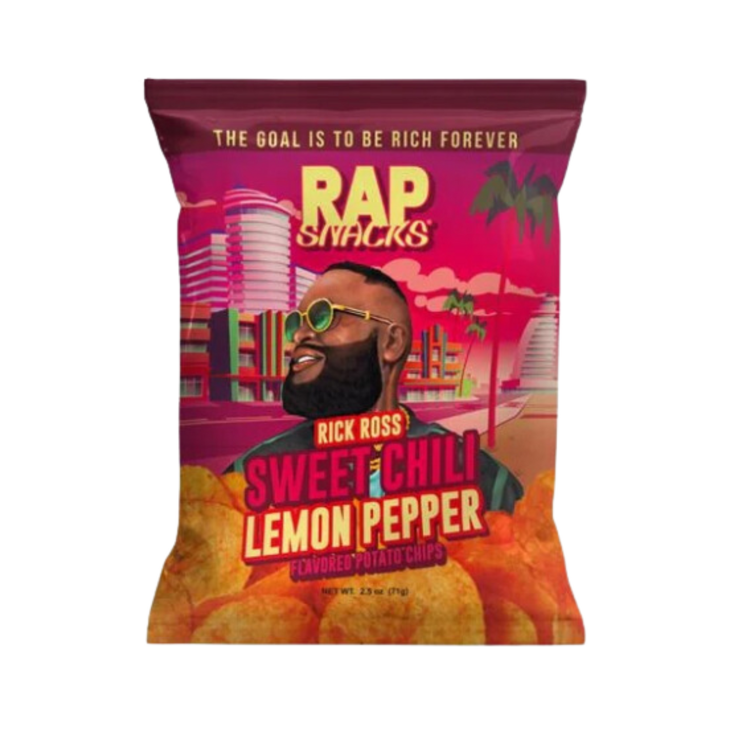 Rap Snacks Chips Rick Ross Sweet Chili & Lemon Pepper 71g