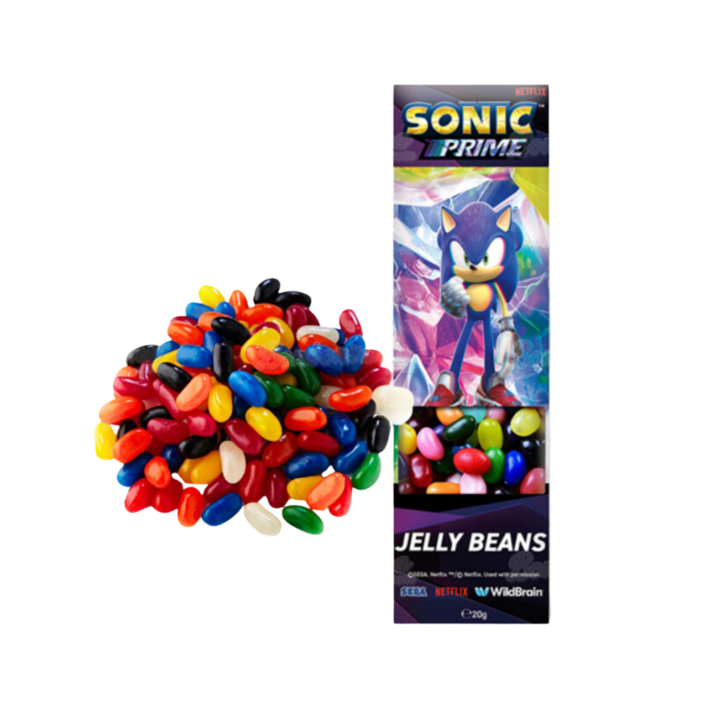 Jelly Bean Sonic Prime Sachet de 20 gr
