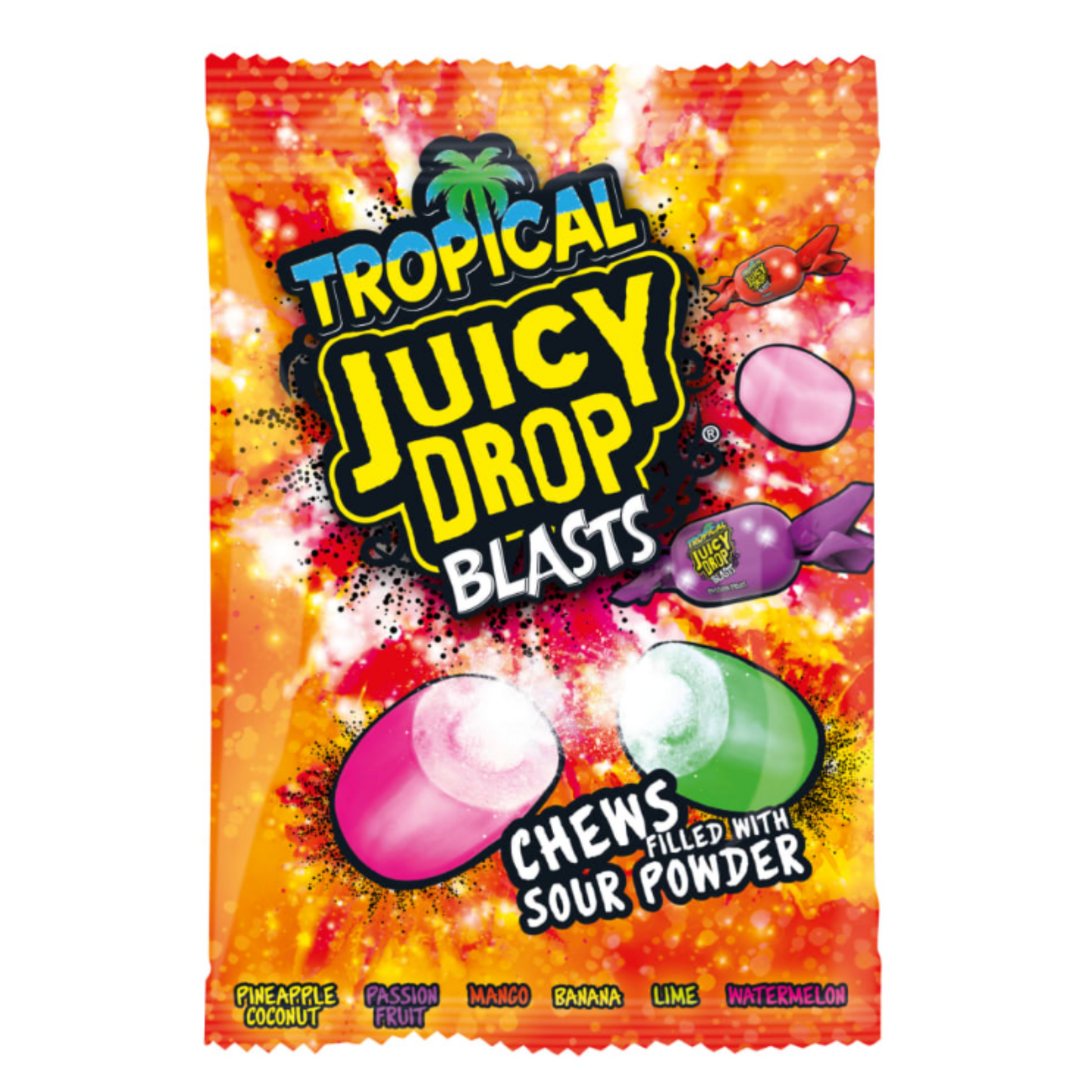 Bazooka Tropical Juicy Drop Blasts 120 gr.