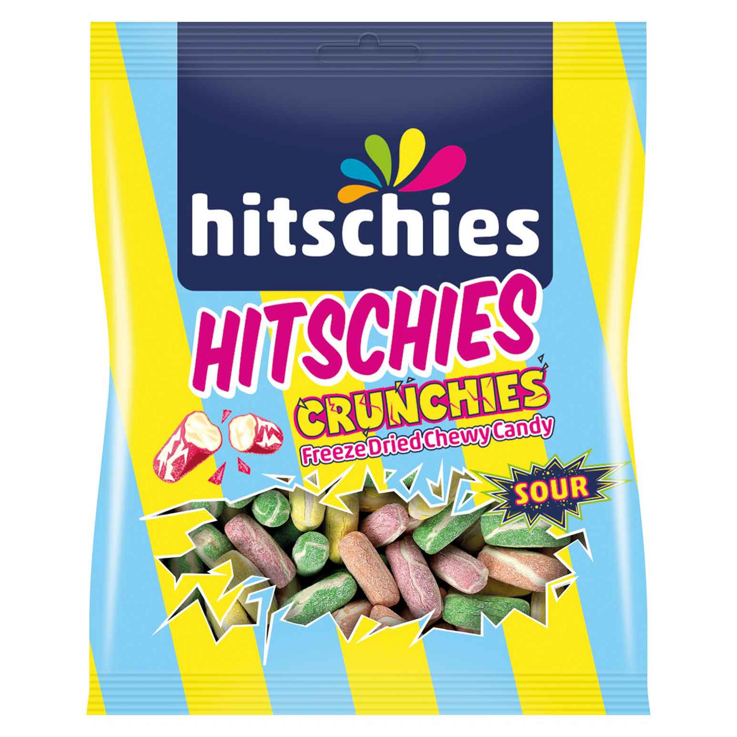 Hitschies Crunchies Sour 75g Freeze dried candy