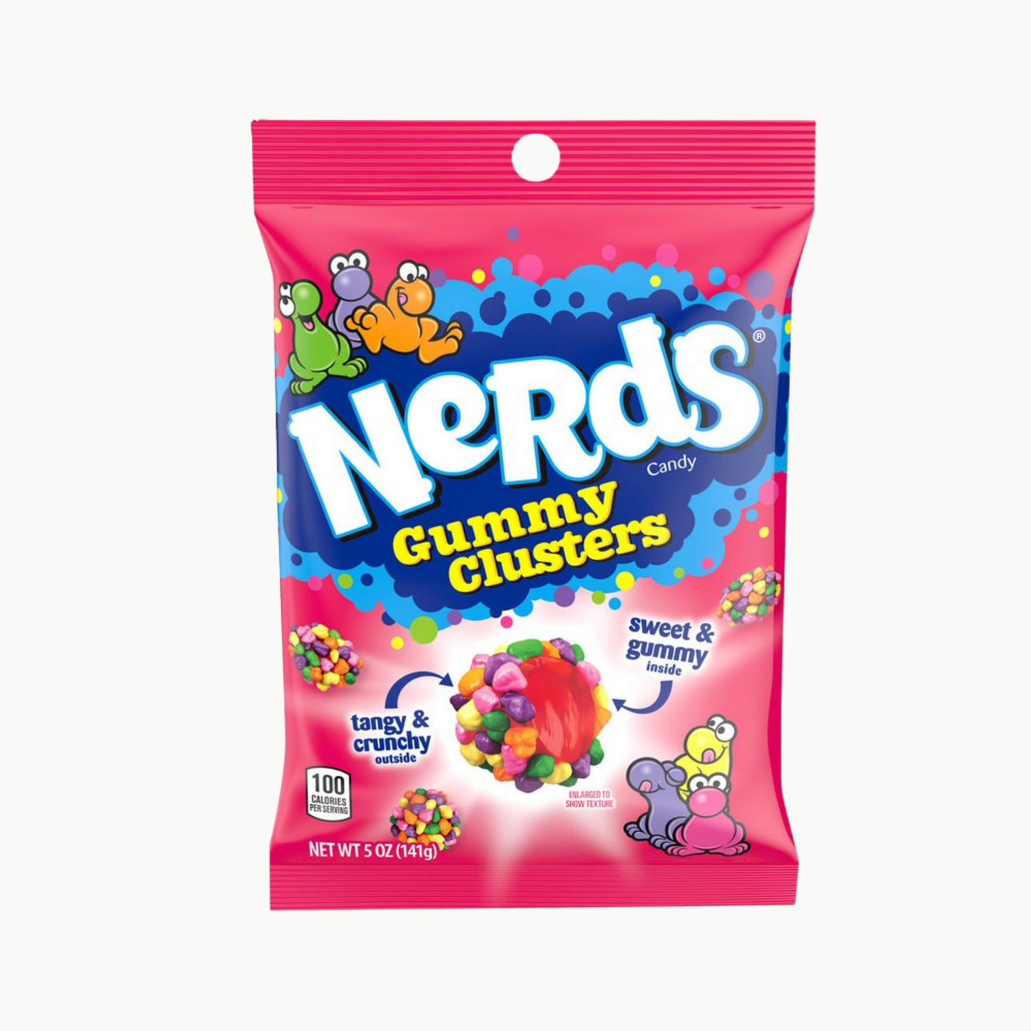 Nerds Peg Bag Clusters Rainbow 113gr.