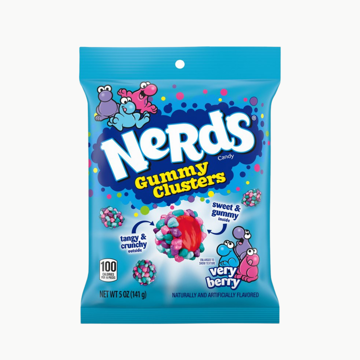 Nerds Peg Bag Clusters Very Berry 113gr.