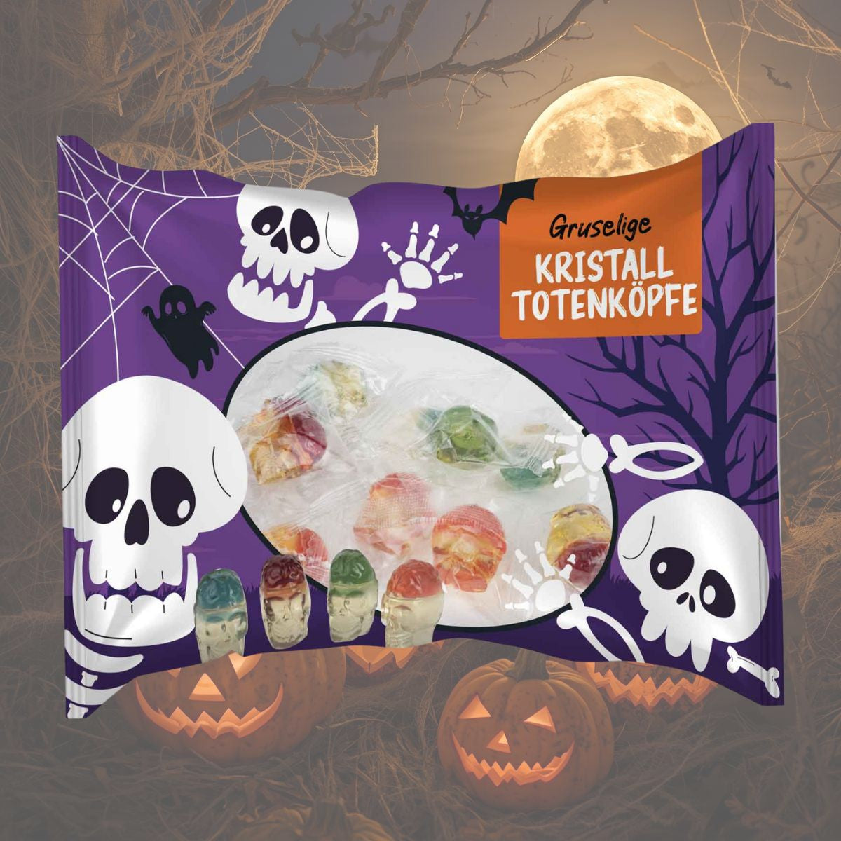 Spooky Crystal Skulls 120g