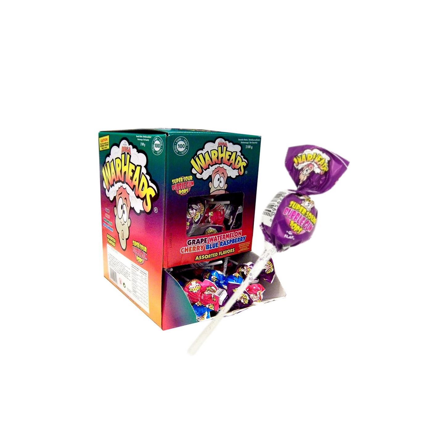 Mega Warheads Lollies Original Grape 15 gr