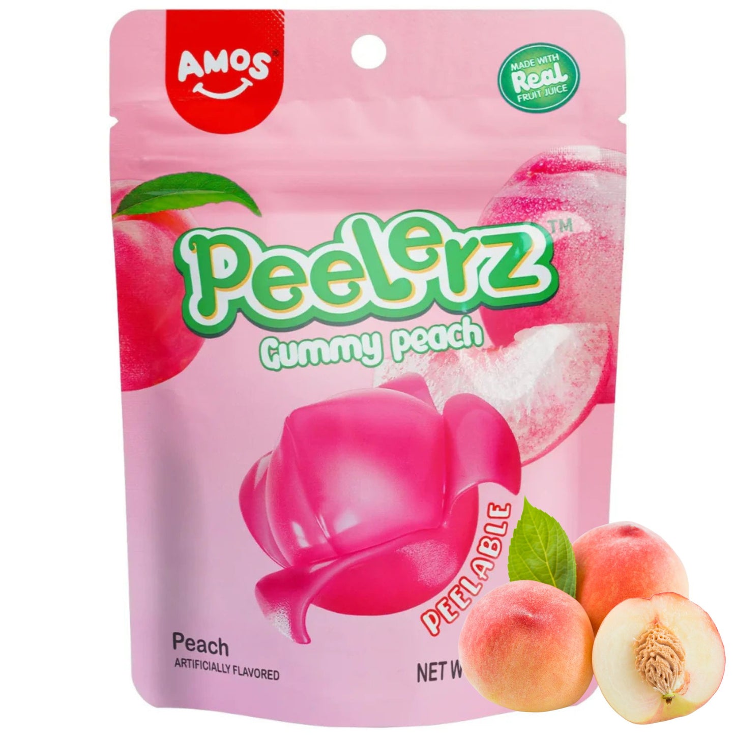 Amos Peelerz Gummy Peach 120g