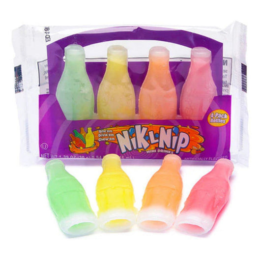 Nik-L-Nip Wax Candy 4 Mini Drinks 39g