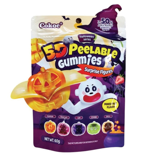 Cokoc 5D Peelable Gummies Mixed Fruit Halloween 60g