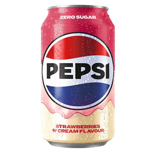 Pepsi Zero Sugar Strawberry & Cream 330ml