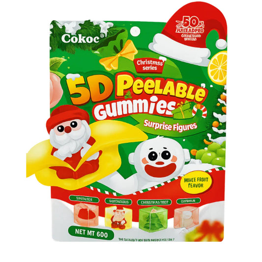 Cokoc Peelable Gummies Mixed Fruit Xmas 60g