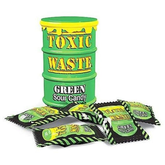 Toxic Waste Sour Candy Drum Green 42g
