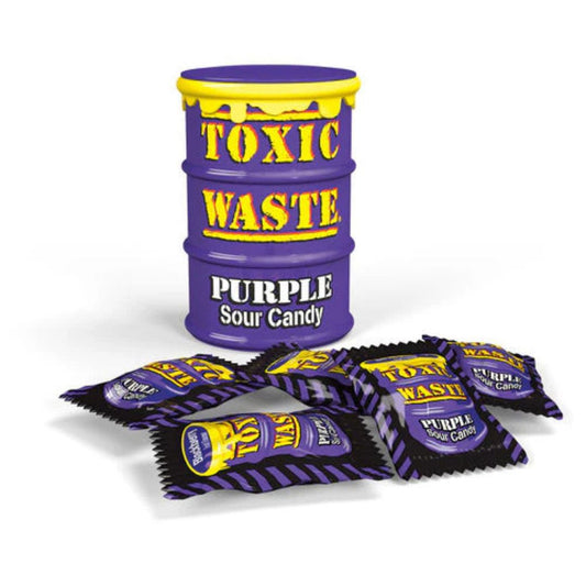 Toxic Waste Sour Candy Drum Purple 12 x 42g