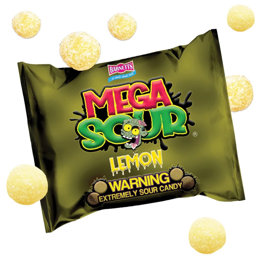 Barnetts Mega Sour Candy Sour Lemon 104g