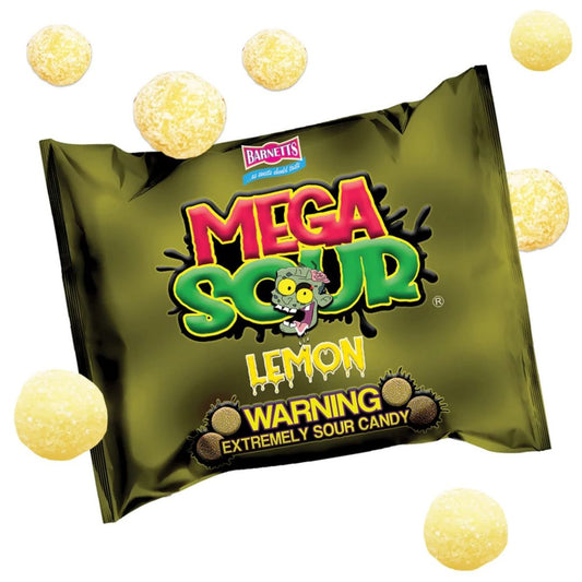 Barnetts Mega Sour Candy Sour Lemon 104g