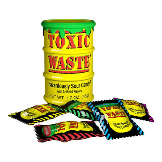 Toxic Waste Sour Candy Drum Yellow 42g