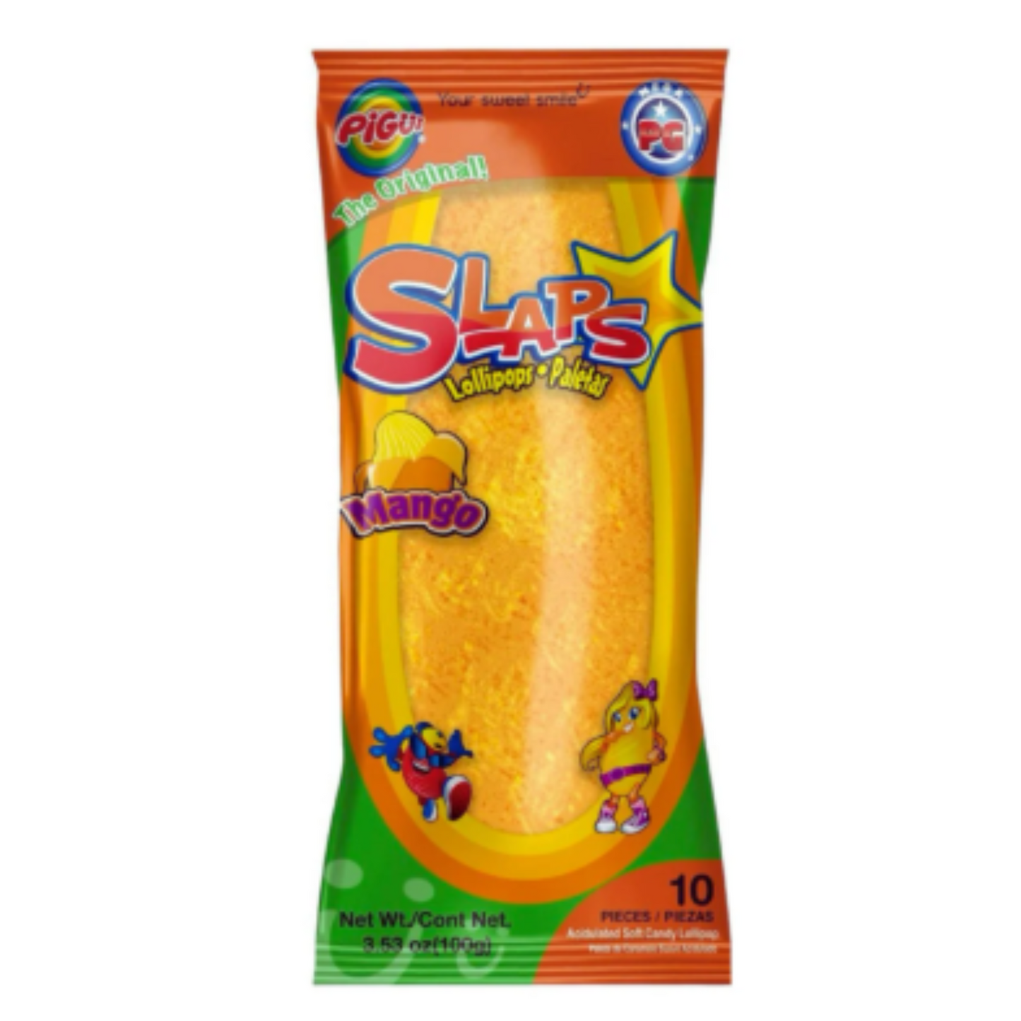 Pigui Slaps Mango 100 gr. (Mexico)