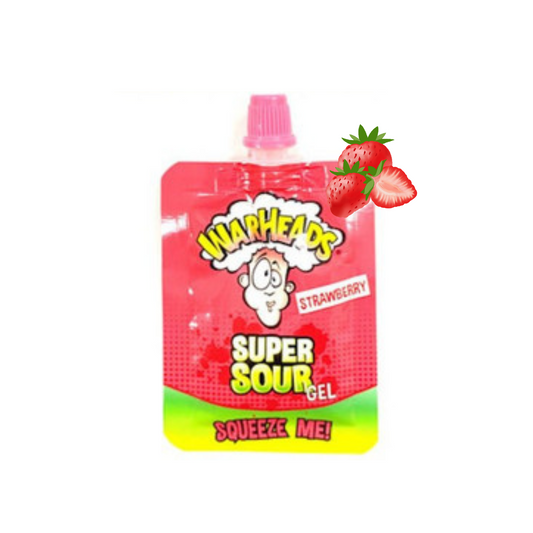 Warheads Sour Super Gel Strawberry 20 gr