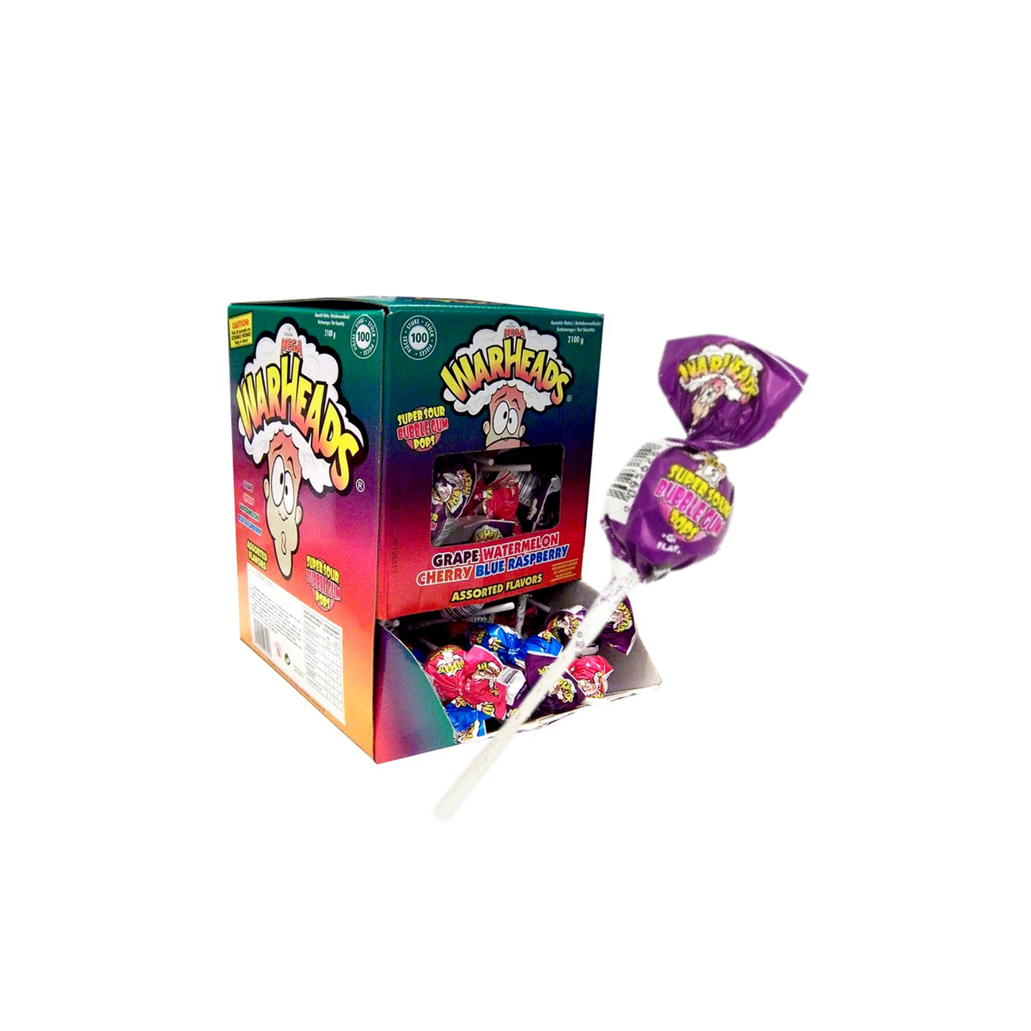 Mega Warheads Lollies Original Grape 17 gr